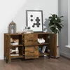 vidaXL Sideboard Räuchereiche 100x36x60 cm Holzwerkstoff Produktbild-Vorschau 3