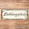 Metallschild mit schönem Design - Lieblingsplatz im Produktbild-Vorschau 6