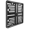 Motorrad Kennzeichenhalter 180x200 Carbon Optik Produktbild-Vorschau 2