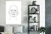 MuchoWow® Poster Strichzeichnung - Frau - Gesicht 80x120 cm Produktbild-Vorschau 4