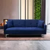 divano letto 3 posti in tessuto vellutato dal design Anteprima dell’immagine prodotto 7