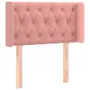 vidaXL Kopfteil mit Ohren Rosa 83x16x78/88 cm Samt -  Kopf- Produktbild-Vorschau 13