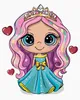Zuty - Malen nach Zahlen - MÄDCHEN PRINZESSIN MIT HERZEN, Produktbild-Vorschau 1