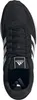 A top-down view of a black Adidas sneaker with white stripes. Produktbild-Vorschau