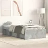 vidaXL Bettgestell Betongrau 75x190 cm Produktbild-Vorschau 2