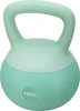 A mint green kettlebell with a lighter mint green top and handle, set against a white background. Náhled obrázku produktu