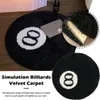 Simulation Billard 8-Ball-Teppich, rund, Tufting, weiche Produktbild-Vorschau 4