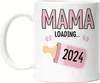Mama Loading 2024 Tasse Weiß Geschenk Werdende Mama Produktbild-Vorschau 1