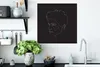 MuchoWow® Poster Mann - Gesicht - Strichzeichnung 50x50 cm Produktbild-Vorschau 3