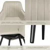 Chaise MARILYN en velours - crème/noir, par pièce Voir les images du produit 5