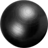 A black exercise ball with concentric circles on its surface, presented against a white background. Produktbild-Vorschau
