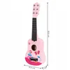 Detská drevená gitara, kovové struny, ružová ECOTOYS Náhľad obrázku produktu 10
