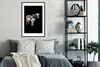 MuchoWow® MuchoWow® Gerahmtes Poster Kuh - Schwarz - Weiß Produktbild-Vorschau 2