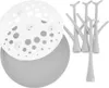 A white and gray baby bottle drying rack. Produktbild-Vorschau