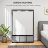 HOMCOM Armoire penderie, dressing avec rideau, armoire Voir les images du produit 3