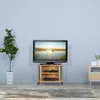 Relaxdays TV Tisch mit Rollen, 2 Fächer, Fernseher Ablage, Produktbild-Vorschau 5