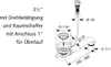 Universal Siebkorb-Excenterventil 70 mm mit Drehexcenter Produktbild-Vorschau 3