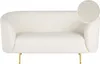 BELIANI Sofa Weiß Bouclé Stoffbezug 2-Sitzer mit Armlehnen Produktbild-Vorschau 1