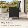 Polyrattan Gartenstuhl verstellbar Relaxsessel Schwarz Produktbild-Vorschau 19