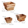 Set di 3 vasi da fiori Relaxdays, in legno fiammato, per Anteprima dell’immagine prodotto 4