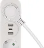 Steckdosenleiste – 2 Steckdosen+2×USB-A+1×USB-C, 1,4 m, 1,5 mm2, weiss Produktbild-Vorschau