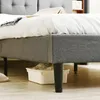 160*200CM Polsterbett Doppelbett Stauraum-Kopfteil Bett mit Produktbild-Vorschau 9