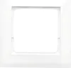 A white frame with a white insert, likely for a picture or electrical component. Produktbild-Vorschau