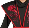 Ninja Krieger Kostüm Schwarz Rot Drachen Kampfaction Produktbild-Vorschau 4