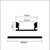 2m LED Aluprofil Alu Schiene  Profil Kanal System für Produktbild-Vorschau 3