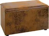 HAKU Sitztruhe braun, vintage - MDF, Textilgewebe, B/H/T: Produktbild-Vorschau 1