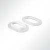 Lysel® Ovalöse 40x21mm Kunstsoff Plastik Nylon LKW-Plane Produktbild-Vorschau 1