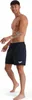 A man wearing navy blue Speedo swim shorts. Produktbild-Vorschau