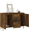 vidaXL Sideboard Räuchereiche 103,5x35x70 cm Holzwerkstoff Produktbild-Vorschau 6