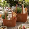 UNUS Blumentopf Pflanzkübel Metall Rostoptik Gartendeko Produktbild-Vorschau 4