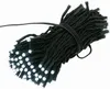 A bundle of black LED string lights coiled on a white background. Produktbild-Vorschau