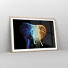 Gerahmtes Poster - Rahmen in heller Eiche - Bunt Elefant Produktbild-Vorschau 8