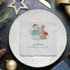 20 Servietten Schöne Weihnachtszeit - Fuchs baut Schneemann Produktbild-Vorschau 3