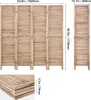 VEVOR Raumteiler Paravent aus Holz 4-teiliger faltbarer Produktbild-Vorschau 7