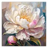 Leinwandbild Bemalte Pfingstrose 60x60 Feeby Weiß bild für Produktbild-Vorschau 3