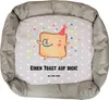 Mr. & Mrs. Panda Hundekissen Toast Party - Grau Pastell - Produktbild-Vorschau 1