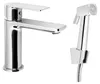 Waschtischarmatur mit WC-Handbrause, Chrom Produktbild-Vorschau 1