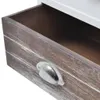 Comodini 2 pezzi. Marrone e bianco Anteprima dell’immagine prodotto 5