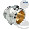 A close-up studio shot of a metal plumbing fitting. Produktbild-Vorschau