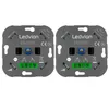The back of two LED dimmer switches. Produktbild-Vorschau