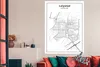 MuchoWow® Poster Stadtplan - Lelystad - Schwarz und weiß Produktbild-Vorschau 2