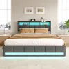 Łóżko tapicerowane 140x200cm z USB, łóżko młodzieżowe Podgląd zdjęcia produktu 2