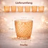 6 Teelicht Halter Glas Teelichthalter Gläschen Kerzenhalter Produktbild-Vorschau 9