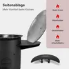 Feuerstelle 36 cm 2mm Stahl mit 10L Gusseisen Kazan Plov Produktbild-Vorschau 7