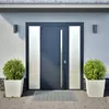vidaXL Pflanzkübel 2 Stk. Weiß 50x50x50 cm Stahl Produktbild-Vorschau 3