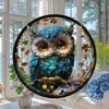 GKA Sonnenfänger Eule blau 15 cm Lichtfänger Fensterbild Produktbild-Vorschau 2